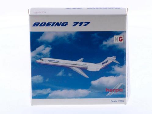 Schaal 1:500 Herpa 510370 Boeing Company Boeing 717 Reg...., Hobby en Vrije tijd, Modelbouw | Vliegtuigen en Helikopters, Zo goed als nieuw