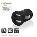 Ewent | USB Lader | Auto | 12 Volt | 2-Poorts | 2.1A | Klein, Verzenden, Nieuw