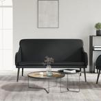 vidaXL Bankje 110x76x80 cm kunstleer zwart, Verzenden, Nieuw, Leer, Minder dan 150 cm