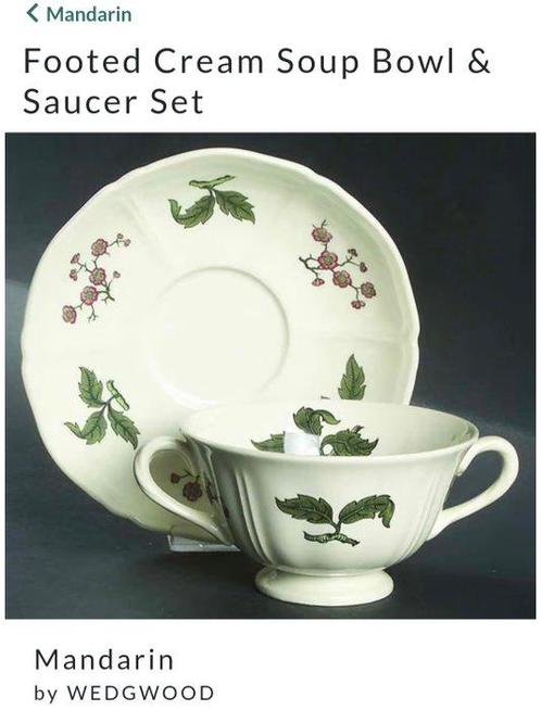 Wedgwood - Tafelservies voor 12 (25) - Mandarijn - Keramiek, Antiek en Kunst, Antiek | Meubels | Tafels