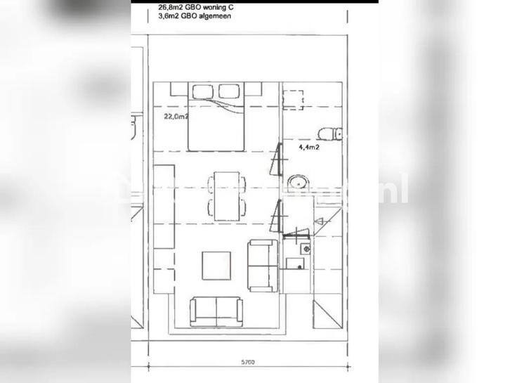 Studio 27m2 in Den Bosch (s-Hertogenbosch), Huizen en Kamers, Woningruil