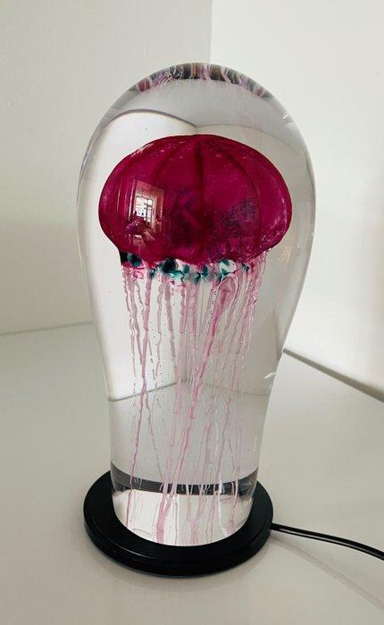 Petr Kuchta Unique - sculptuur, “ JELLYFISH “ - 21 cm - Glas, Antiek en Kunst, Kunst | Designobjecten