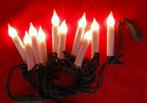 Lichtsnoer met 10 gloeilamp matte kaarslampjes met tip, Diversen, Kerst, Ophalen of Verzenden, Nieuw
