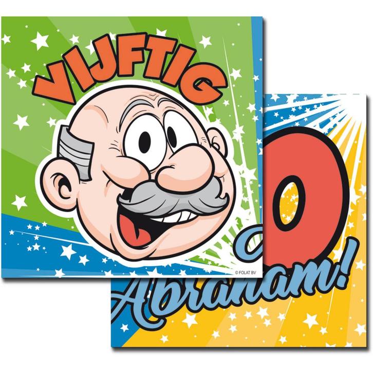 Abraham Servetten Versiering 33cm 20st, Hobby en Vrije tijd, Feestartikelen, Nieuw, Verzenden