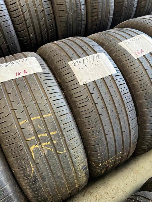 2 x Continental EcoContact 6 235-55-18 Zomerbanden 5mm, Auto-onderdelen, Banden en Velgen, 18 inch, Zomerbanden, 235 mm, Personenwagen