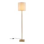 Staande lamp Fildholm vloerlamp 156 cm messing en linnenlook, Huis en Inrichting, Lampen | Vloerlampen, Verzenden, Nieuw