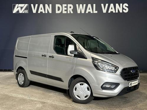 Ford Transit Custom 2.0 TDCI 131pk Automaat L1H1 Euro6 Airco, Auto's, Bestelauto's, Dealer onderhouden, Lease, Zwart, Automaat