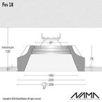 FOS18 Trimless Inbouwspot Vierkant - Gips - GU10 Ø111mm -.., Ophalen of Verzenden, Nieuw