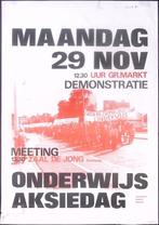 Poster over demonstratie van Groningse studenten (Posters), Verzenden, Nieuw, Overige onderwerpen, Met lijst