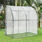 [en.casa] Tuinkas Juta kweekkas 100x200x215 cm transparant, Tuin en Terras, Kassen, Nieuw, Verzenden