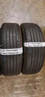 2x 225-60-18 Continental Zomer 5mm €50 Per Band 225 60 18, Auto-onderdelen, Banden en Velgen, Ophalen, 18 inch, Gebruikt, Band(en)