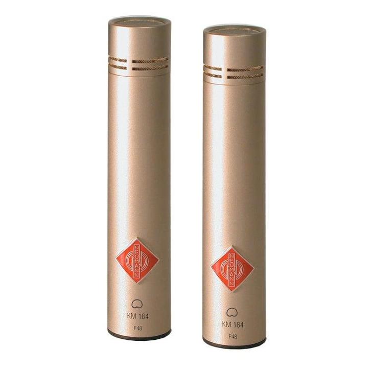 Neumann KM 184 cardioide condensatormicrofoon stereo set, Muziek en Instrumenten, Microfoons, Verzenden