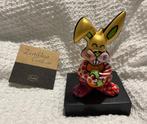 Romero Britto (1963) - sculptuur, Orange Rabbit - 14 cm -