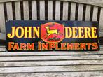 John Deere. Farm Implements. 91 x 30 cm. - Reclamebord -