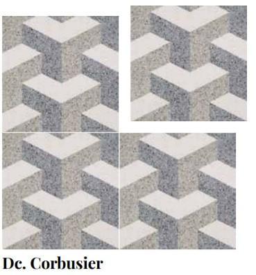 Corbusier 22.3x22.3 Decor / Design Tegel ( Keramisch ) /, Doe-het-zelf en Verbouw, Tegels, Ophalen of Verzenden