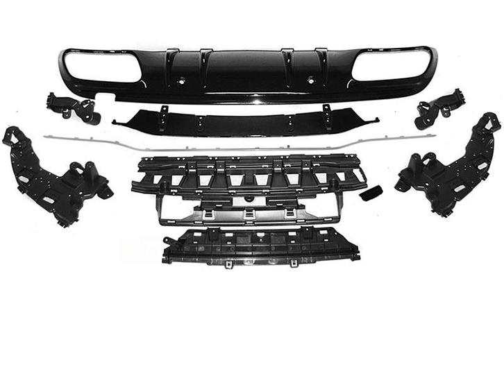 Carnamics Diffuser | Mercedes-Benz C-klasse 18-21 4-d (W205), Auto-onderdelen, Carrosserie en Plaatwerk, Nieuw, Verzenden