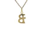 Gouden vintage letter B hanger 14 krt, Sieraden, Tassen en Uiterlijk, Kettinghangers, Ophalen of Verzenden, Nieuw