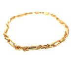 Gouden Figarope armband; Cento group | 19 cm (gourmet), Goud, Gebruikt, Ophalen of Verzenden, Overige kleuren