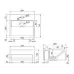 Fontein Aquasplash Jolie 30x28 cm Solid Surface Mat Zwart, Ophalen of Verzenden, Nieuw