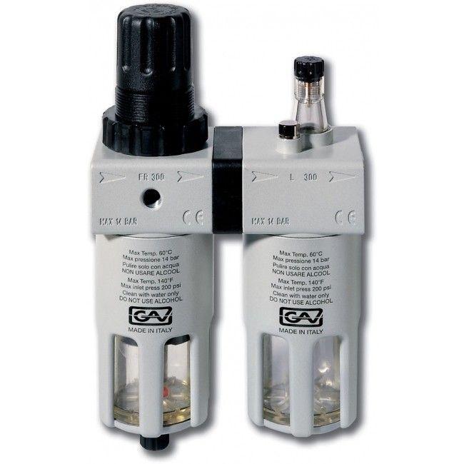 FRL300 Filter- Drukregelaaar + Olienevelaar, Zakelijke goederen, Machines en Bouw | Pompen en Compressoren, Verzenden