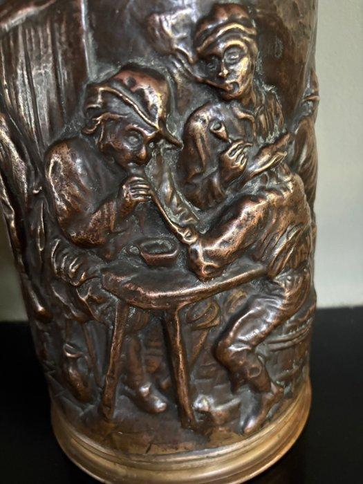 Paraplustandaard/rek - Koper - Parapluebak, Antiek en Kunst, Curiosa en Brocante