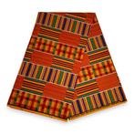 Afrikaanse Kente stof / kente print stof KT-3081 - 100% kato, Hobby en Vrije tijd, Stoffen en Lappen, Ophalen of Verzenden, Nieuw