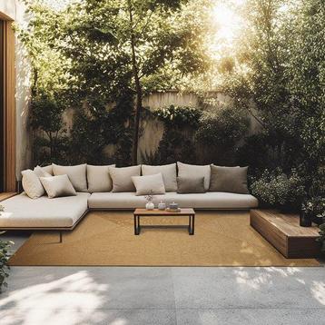 Tweedekans | tectake® Gevlochten vloerkleed - Jute-look beschikbaar voor biedingen