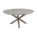 4 Seasons Prado tuintafel Ø160x75 cm- ceramic sabbia - latte, Verzenden, Nieuw