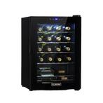 Shiraz 20 Uno Wijnkoelkast – Zwart – 20 flessen, Refurbished, Ophalen of Verzenden, Minder dan 75 liter, Minder dan 45 cm