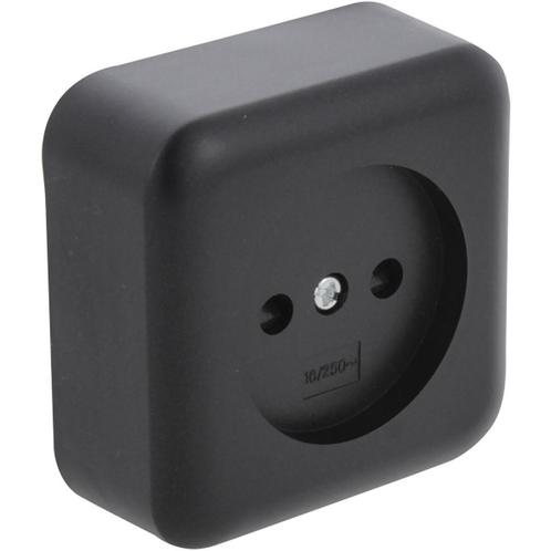 Q-LINK - Wandcontactdoos - Opbouw - 1-voudig Stopcontact -, Tuin en Terras, Buitenverlichting, Overige typen, Nieuw, Led, Kunststof