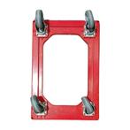 Kunststof dolly rood 610x410x170 mm, zwenkwielen, Euronorm, Zakelijke goederen, Ophalen of Verzenden, Overige typen, Emtrade NL