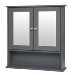 Badkamerkast met Spiegel – MDF Wandkast met 3 Vakken, Huis en Inrichting, Kasten | Overige, Verzenden, Nieuw