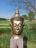 Beeld, large head of a buddha statue - 80 cm - polyresin