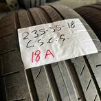 2 x Continental SportContact 5 235-55-18 Zomerbanden 4,5mm, 18 inch, Gebruikt, Ophalen of Verzenden, 235 mm