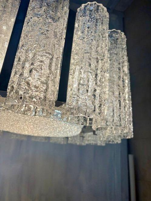 Lamp - Kroonluchter Doria vintage jaren 70 - Glas, Antiek en Kunst, Antiek | Lampen