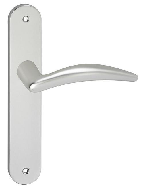 Deurklink Windsor op schild Ovaal Blind aluminium, Doe-het-zelf en Verbouw, Hang- en Sluitwerk, Verzenden