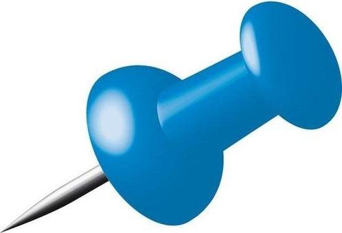 Push pins - Blauw - 40 stuks, Doe-het-zelf en Verbouw, Vloerdelen en Plavuizen, Ophalen of Verzenden