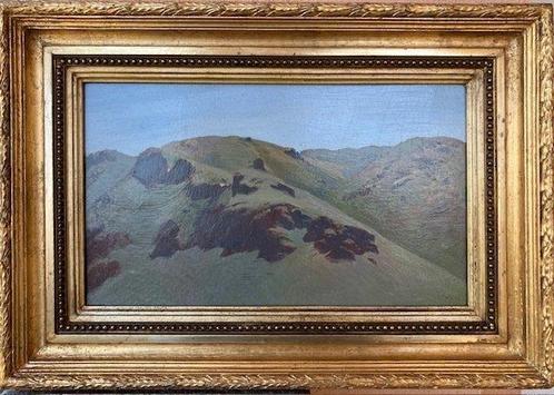 Francesco Lojacono (1838-1915) - Monti siciliani (Studio dal, Antiek en Kunst, Kunst | Schilderijen | Klassiek