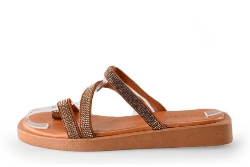 Mano Slippers in maat 38 Bruin | 10% extra korting, Kleding | Dames, Schoenen, Bruin, Zo goed als nieuw, Slippers, Verzenden