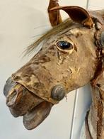 Figuur - Large 1840s horse - H57cm/L57cm - Hout, Leder
