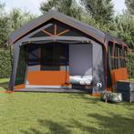 vidaXL Tenten met dak Grijs en oranje 620 x 322 x 240 cm, Caravans en Kamperen, Tenten, Verzenden, Nieuw