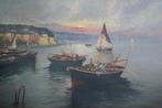 Scuola italiana (XX) - Grande paesaggio marino - XXL format, Antiek en Kunst