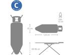 Brabantia Strijkplank C - Stoomstrijkijzerhouder - 124x45 cm, Witgoed en Apparatuur, Strijkijzers en Strijkplanken, Verzenden
