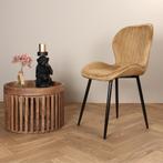 Eetkamerstoel  Velvet Goud - Armstoel Goud  - Stoel Goud, Huis en Inrichting, Stoelen, Ophalen of Verzenden, Nieuw