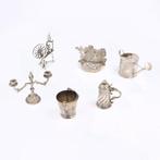 Diverse makers - Miniaturen - Miniatuur figuur (6) - .835, Antiek en Kunst, Antiek | Goud en Zilver