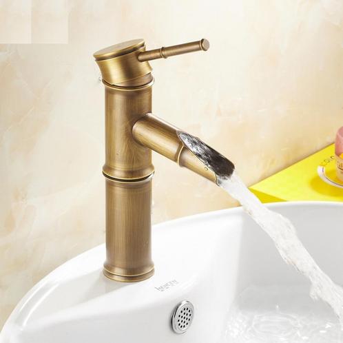 Wastafelkraan Opbouw BWS Bamboo 20,8 cm Waterval Uitloop, Doe-het-zelf en Verbouw, Sanitair, Kraan, Nieuw, Ophalen of Verzenden