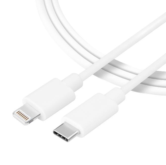USB-C naar Lightning kabel iPhone / iPad 1 meter - 20W, Telecommunicatie, Mobiele telefoons | Telefoon-opladers, Verzenden