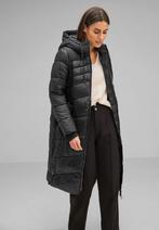 Street One Long Padded Mat Mix Jacket Black Maat 40, Kleding | Dames, Jassen | Winter, Nieuw, Maat 38/40 (M), Zwart
