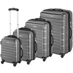 Kofferset 4-delig met harde schaal - grijs, Verzenden, Nieuw