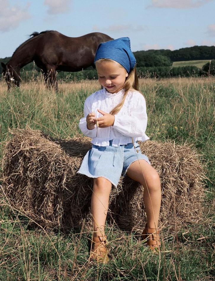 Denim skort  medium blue 86, Kinderen en Baby's, Babykleding | Maat 86, Meisje, Nieuw, Ophalen of Verzenden